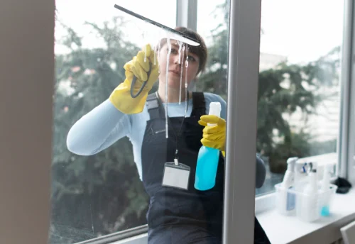 Nettoyage de vitres intérieures et extérieures à Crosmières